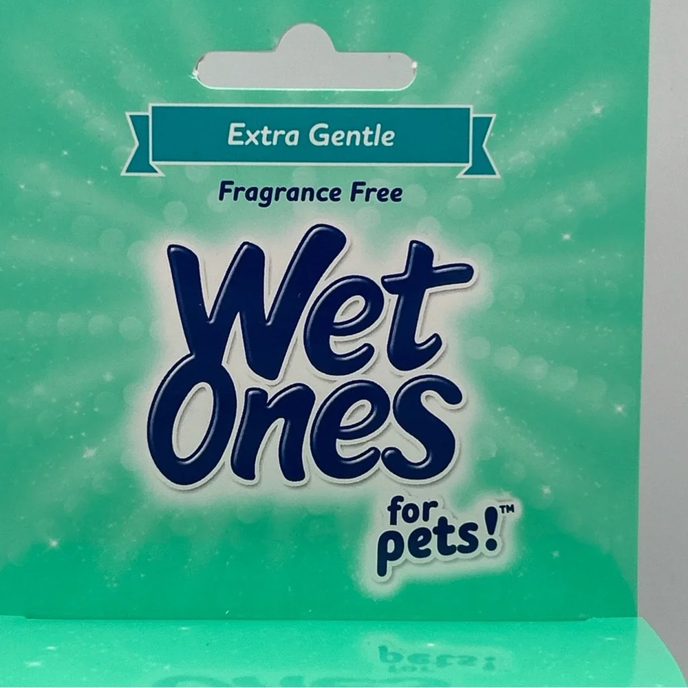 3-PACKS Wet Ones for Pets Hypoallergenic Face Cleansing Pads 50 Count Ea White